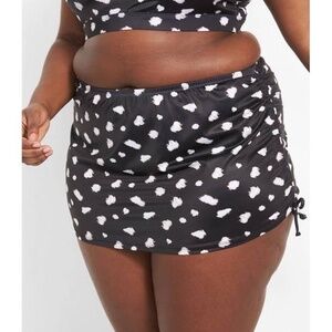 👙 Plus Size Swim Skirt with Built-In Brief